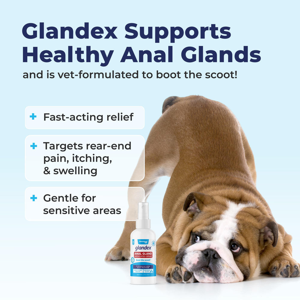 Recomendado por veterinarios para problemas de glándulas anales en mascotas.