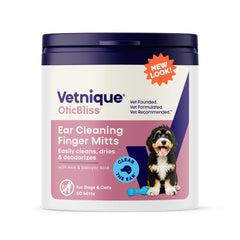 Vetnique Oticbliss: toallitas para orejas de perro, limpieza suave