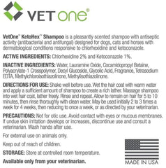 Vet One KetoHex champú, aplicación manual: masaje suave para mayor contacto con la piel y lesiones leves.