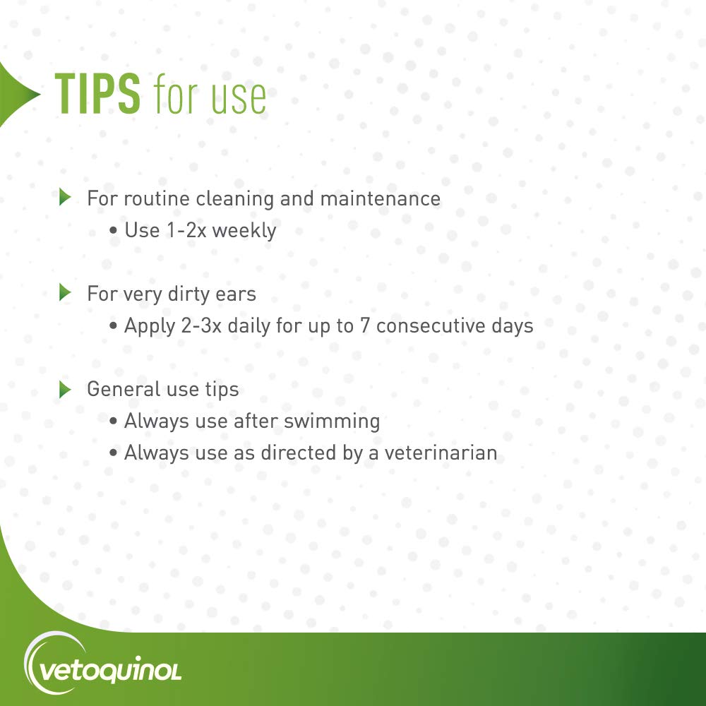 Limpieza de oídos para perros y gatos con calidad veterinaria Vetoquinol.