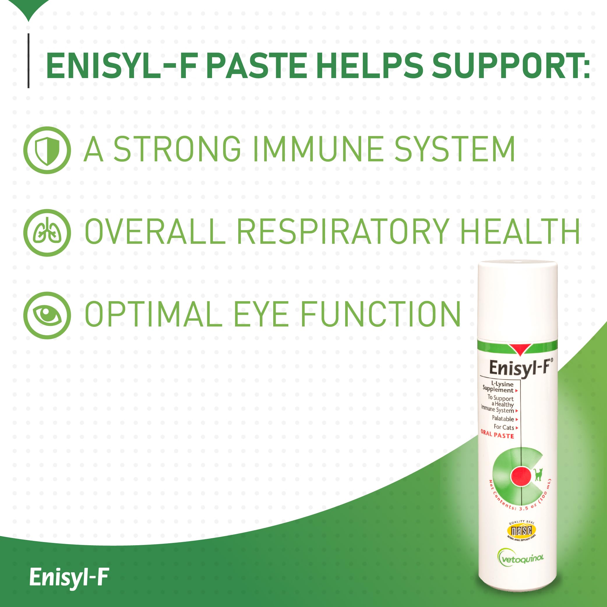 Pasta Enisyl-F de 100 ml para gatos, envase en tubo.