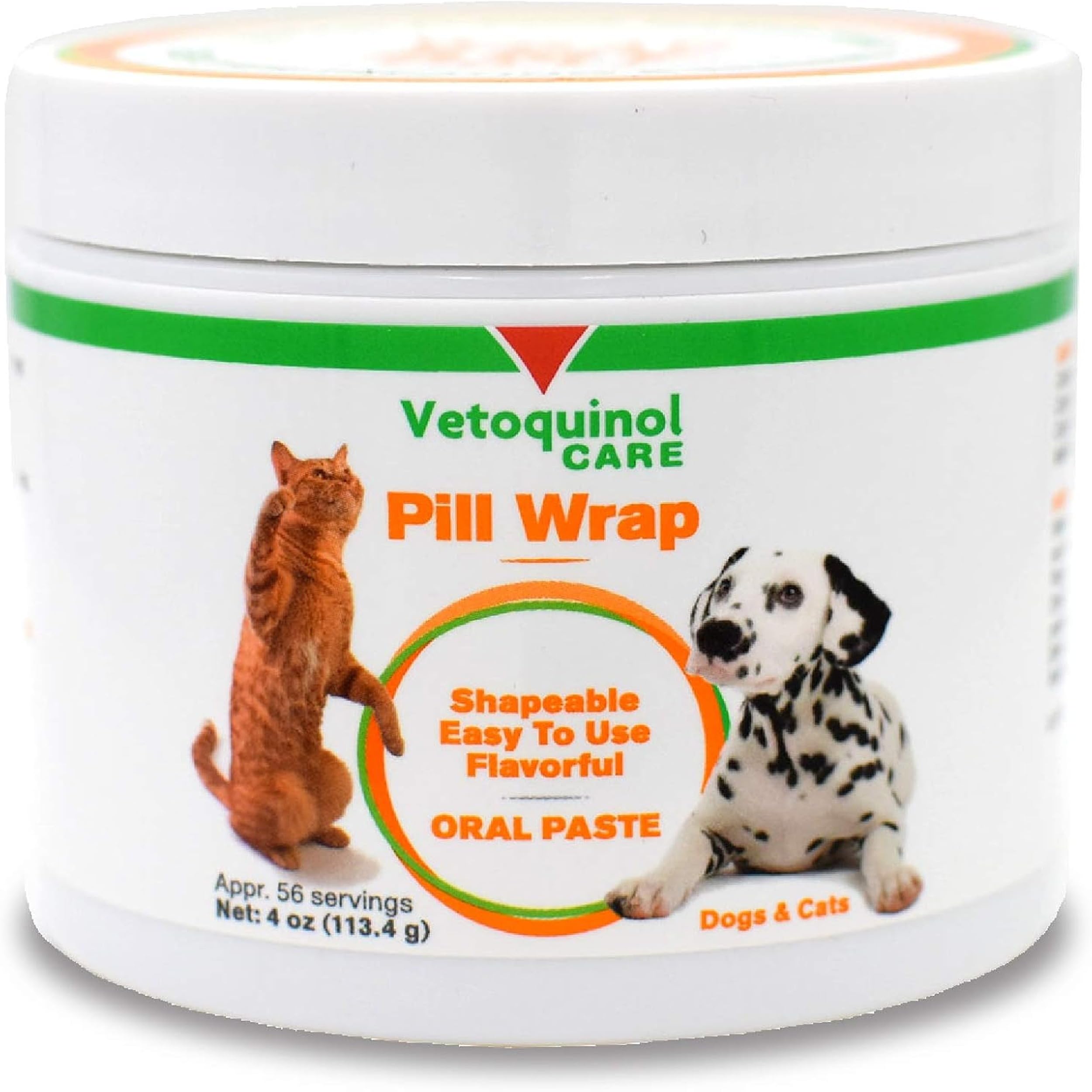 Vetoquinol envase 4oz de pasta oculta píldoras, facilita medicación diaria.