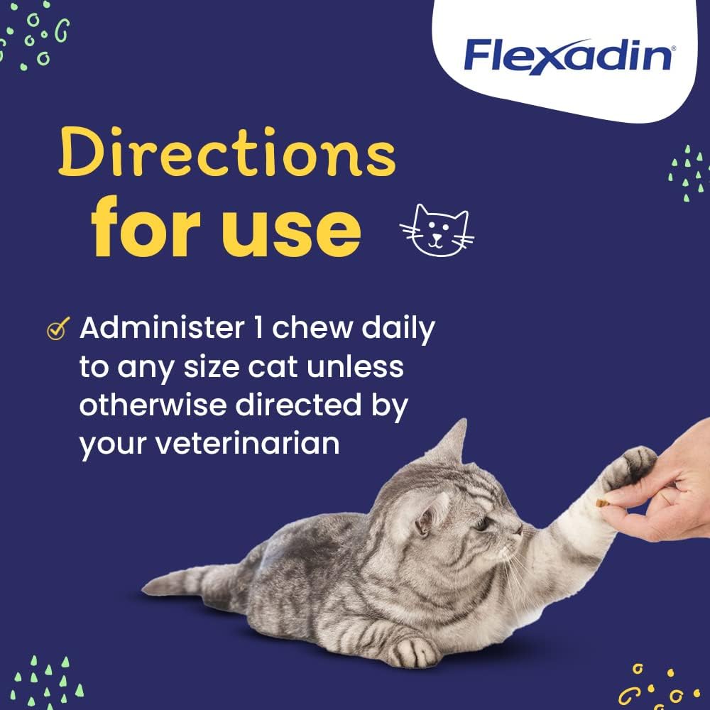 Vetoquinol Flexadin Gato masticables que apoyan la movilidad.
