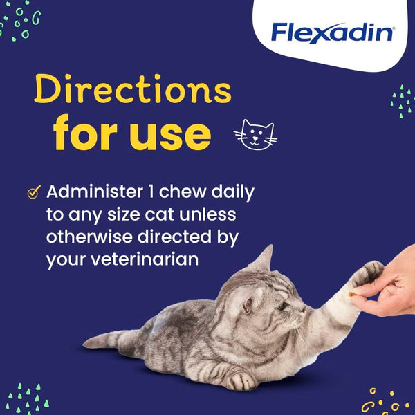 Vetoquinol Flexadin Gato masticables que apoyan la movilidad.