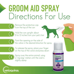 Groom-Aid aplicación rápida tras el champú para mayor manejabilidad