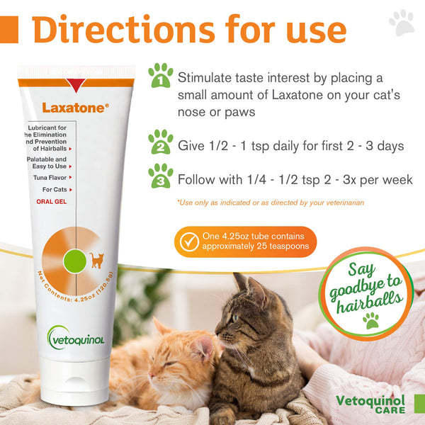 Aplicación en nariz de gato con gel Laxatone de Vetoquinol