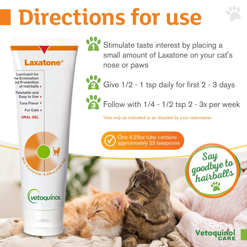 Vetoquinol Laxatone gel de atún – textura suave para usar fácilmente.