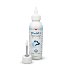 Vetoquinol pH•notix Enhanced Ear Cleaner: botella con aplicador para limpieza suave de orejas