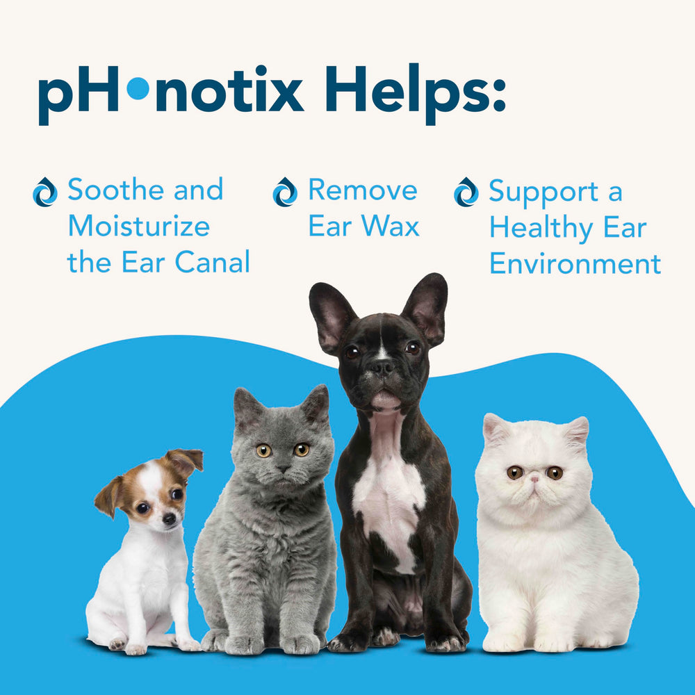 Vetoquinol pH•notix Enhanced Ear Cleaner: remoción suave de cerumen en el canal auditivo