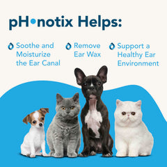 Vetoquinol pH•notix Enhanced Ear Cleaner: remoción suave de cerumen en el canal auditivo