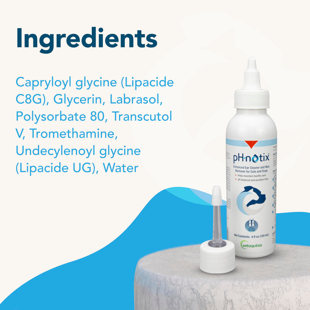 Vetoquinol pH•notix Enhanced Ear Cleaner: opción suave para gatos con irritación ocasional