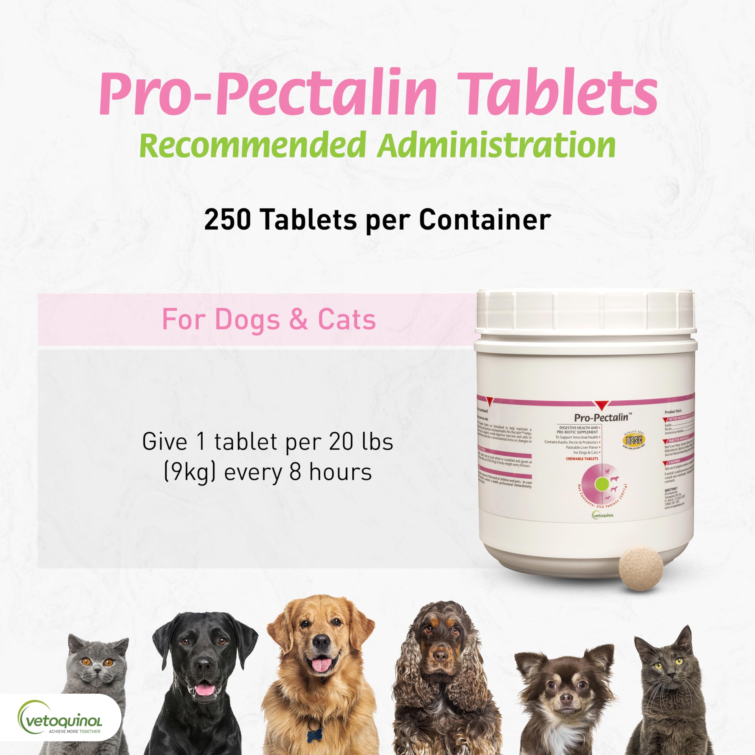 Apto para todas las razas y tamaños con Pro-Pectalin.