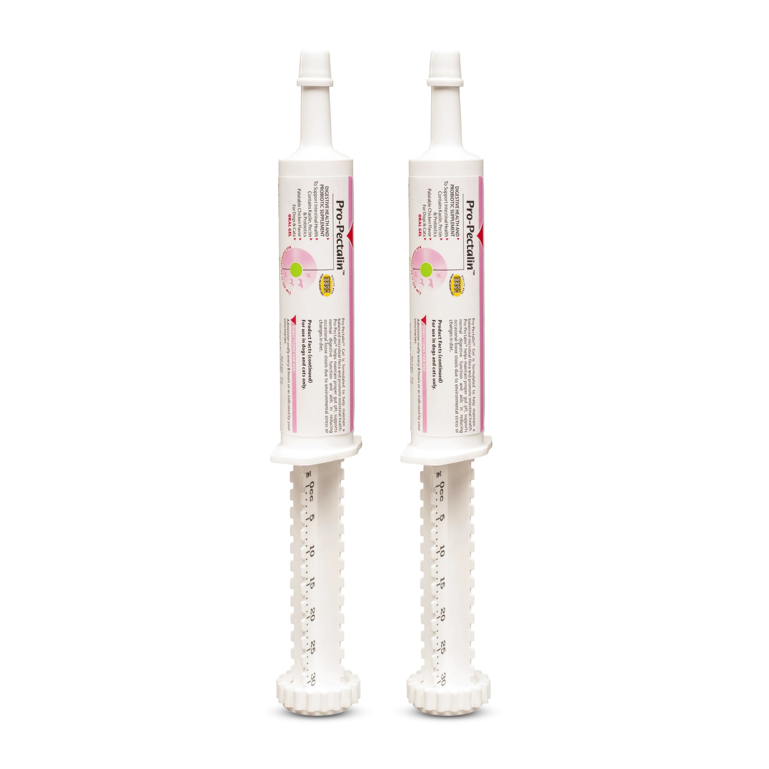 Vetoquinol Pro-Pectalin Pasta Oral para perros y gatos, empaque doble de 30 ml para uso continuo.