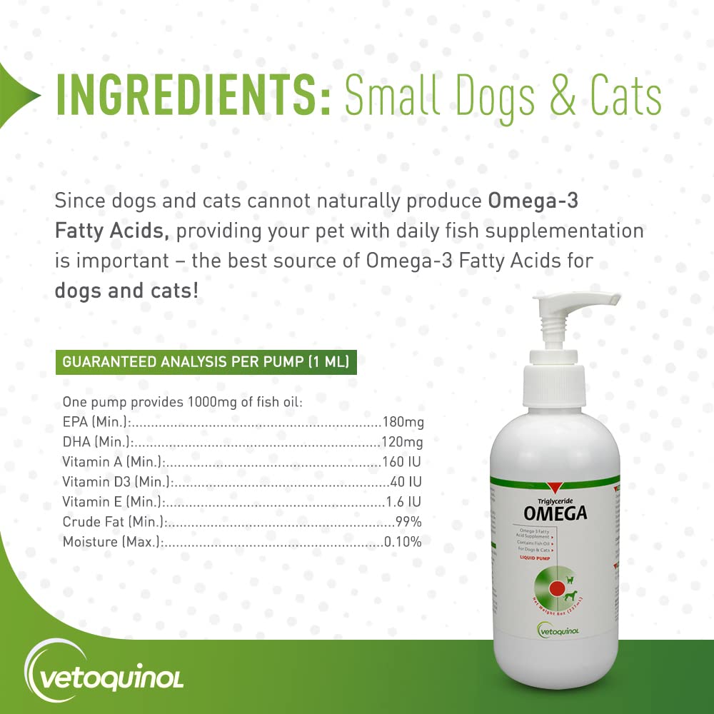 Vetoquinol Triglyceride dos frascos en paquete para conveniencia.