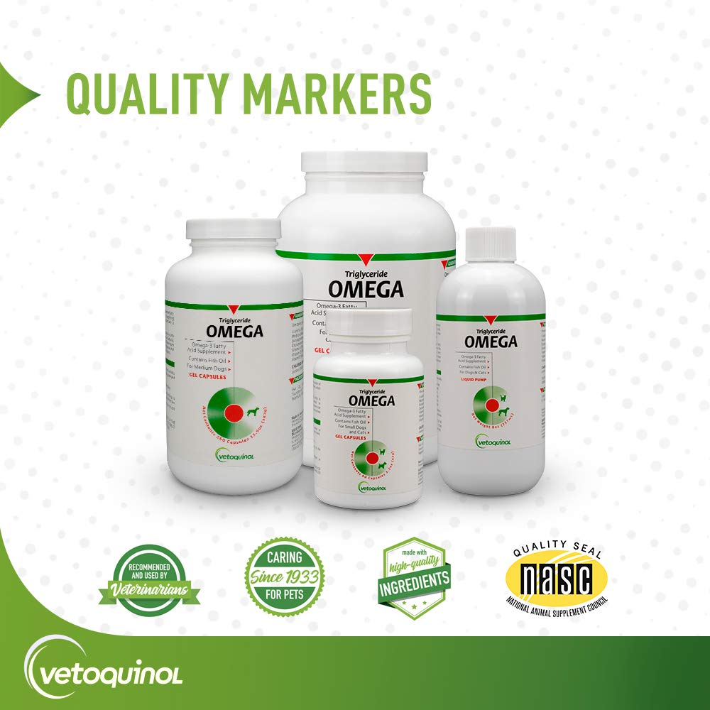 Vetoquinol omega: presentación de 60 cápsulas para perros medianos