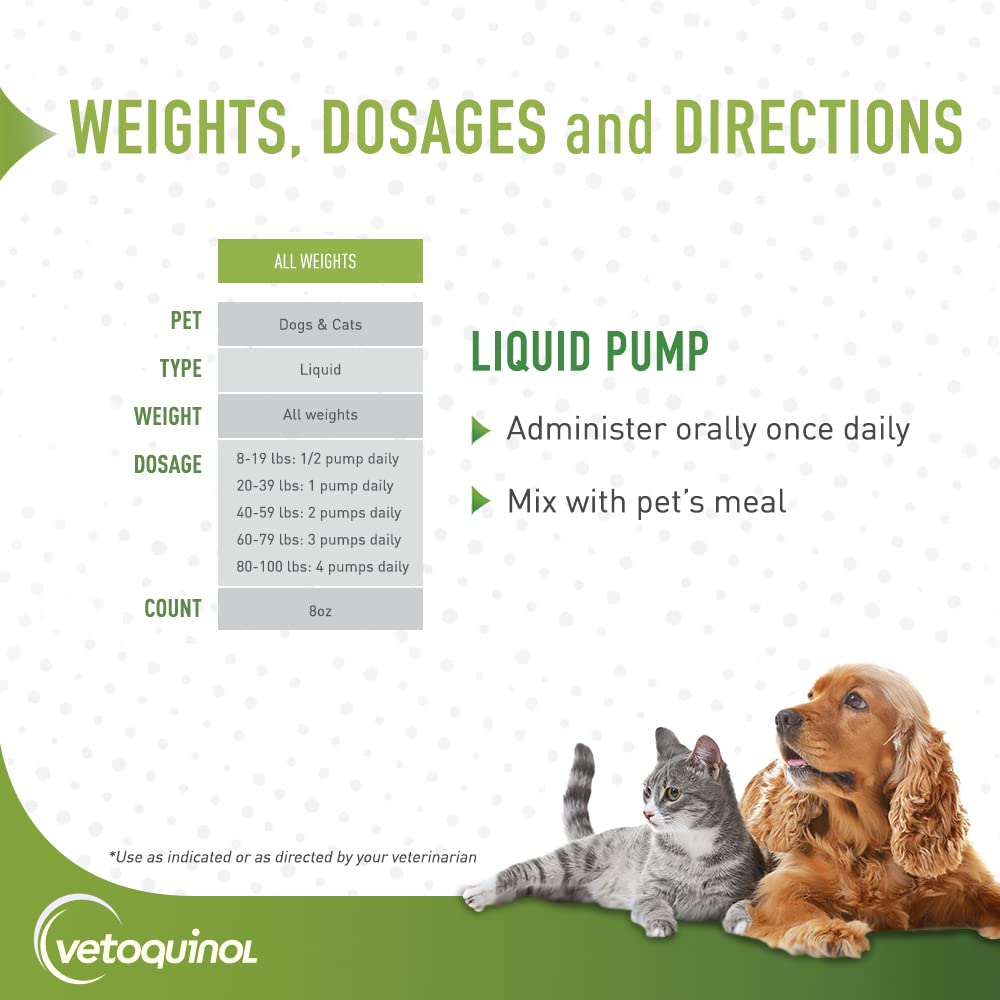 Vetoquinol Triglyceride uso diario para perros y gatos.