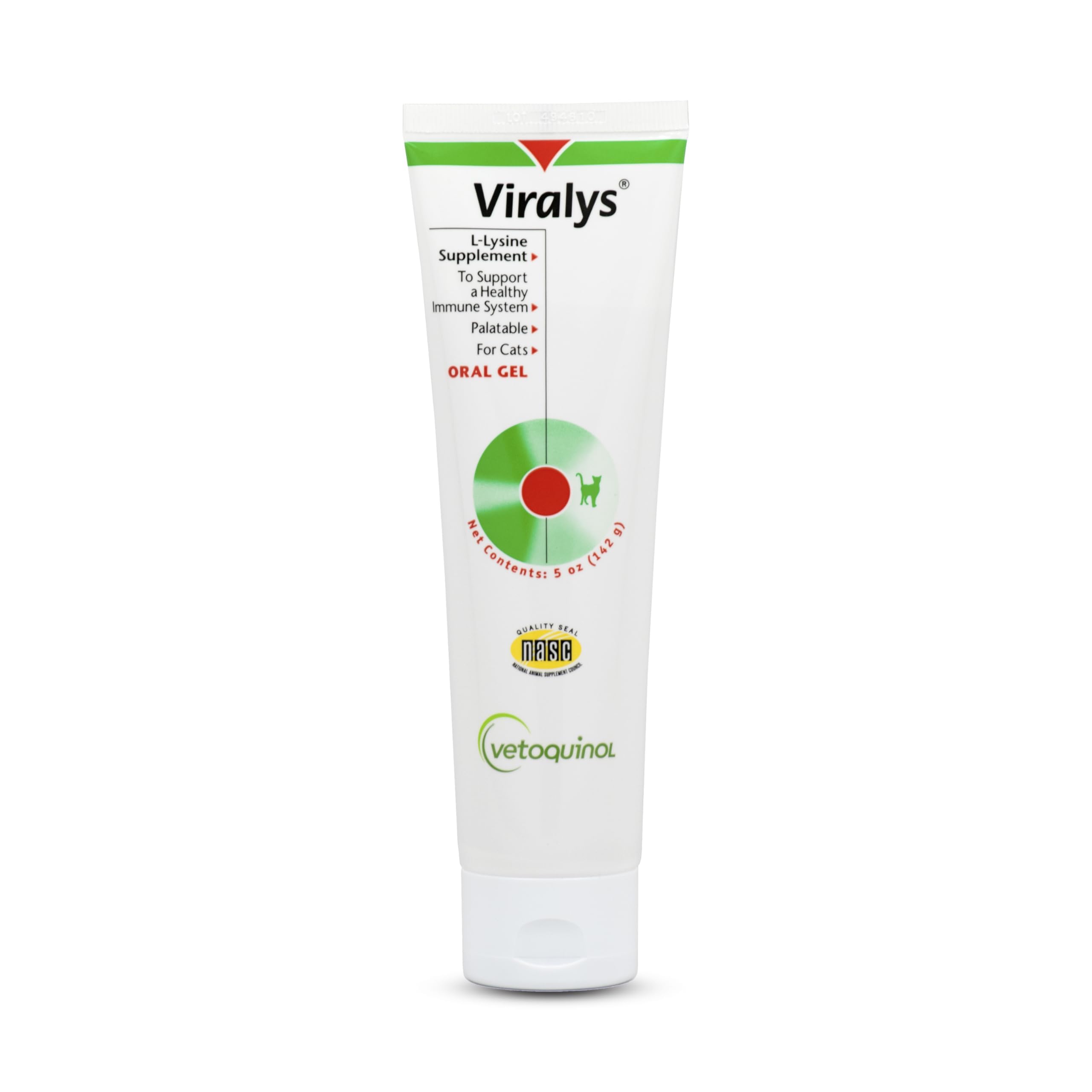 Vetoquinol Viralys Gel lisina para gatos, impulso inmunitario diario.