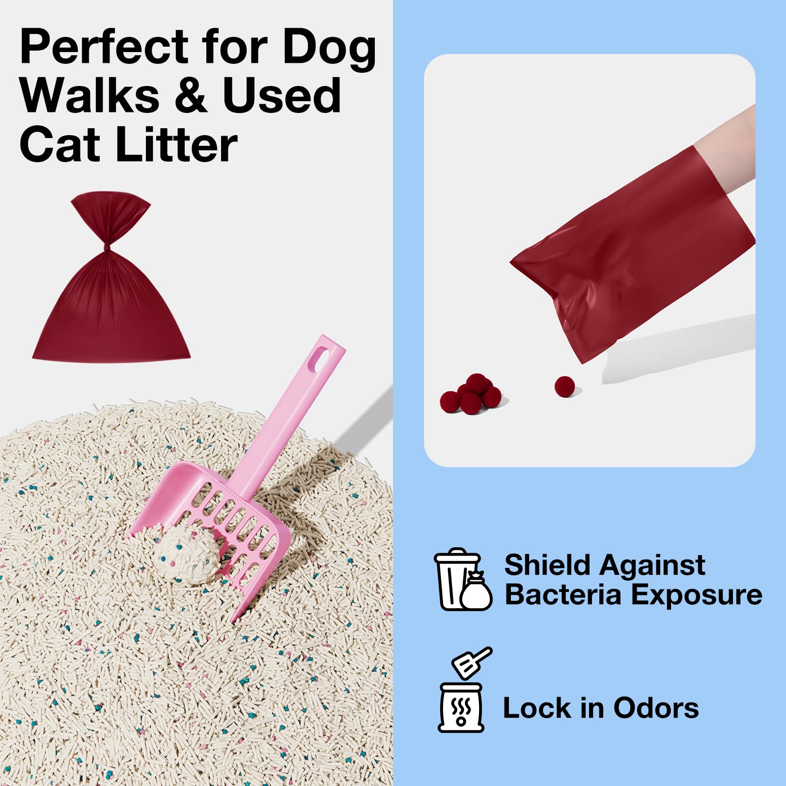Ideal para arena de gato y caja de arena Vetreska.