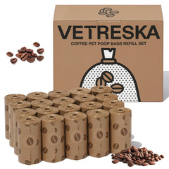 Bolsas VETRESKA para perros con aroma a café en empaque práctico