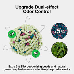 Vetreska tofu gato control de olor con te verde y frescura