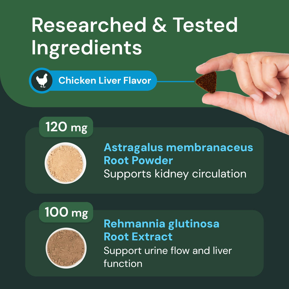 Textura suave de masticables VETRISCIENCE para riñón, experiencia de consumo agradable.