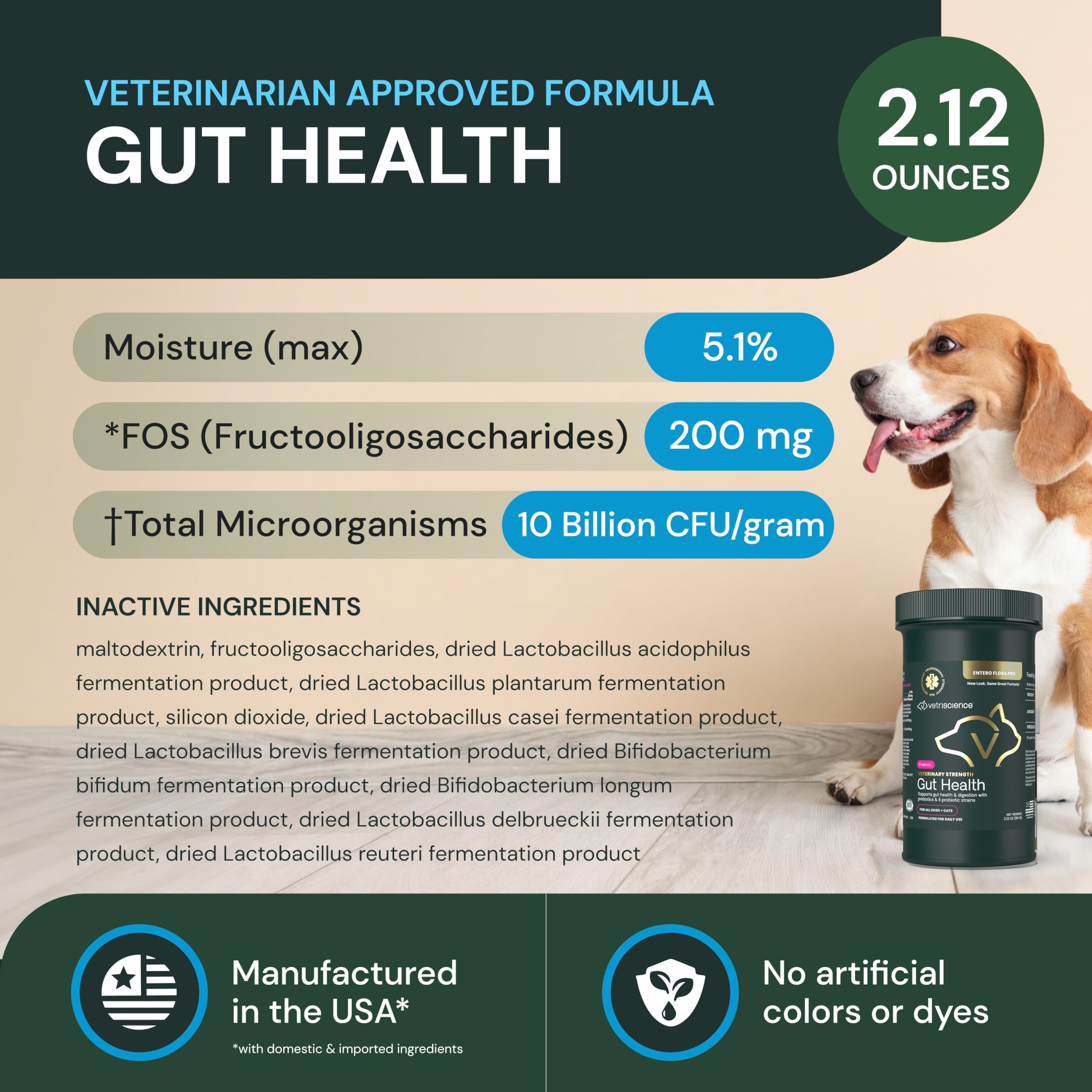VetriScience apoyo inmunidad para mascotas con probiótico