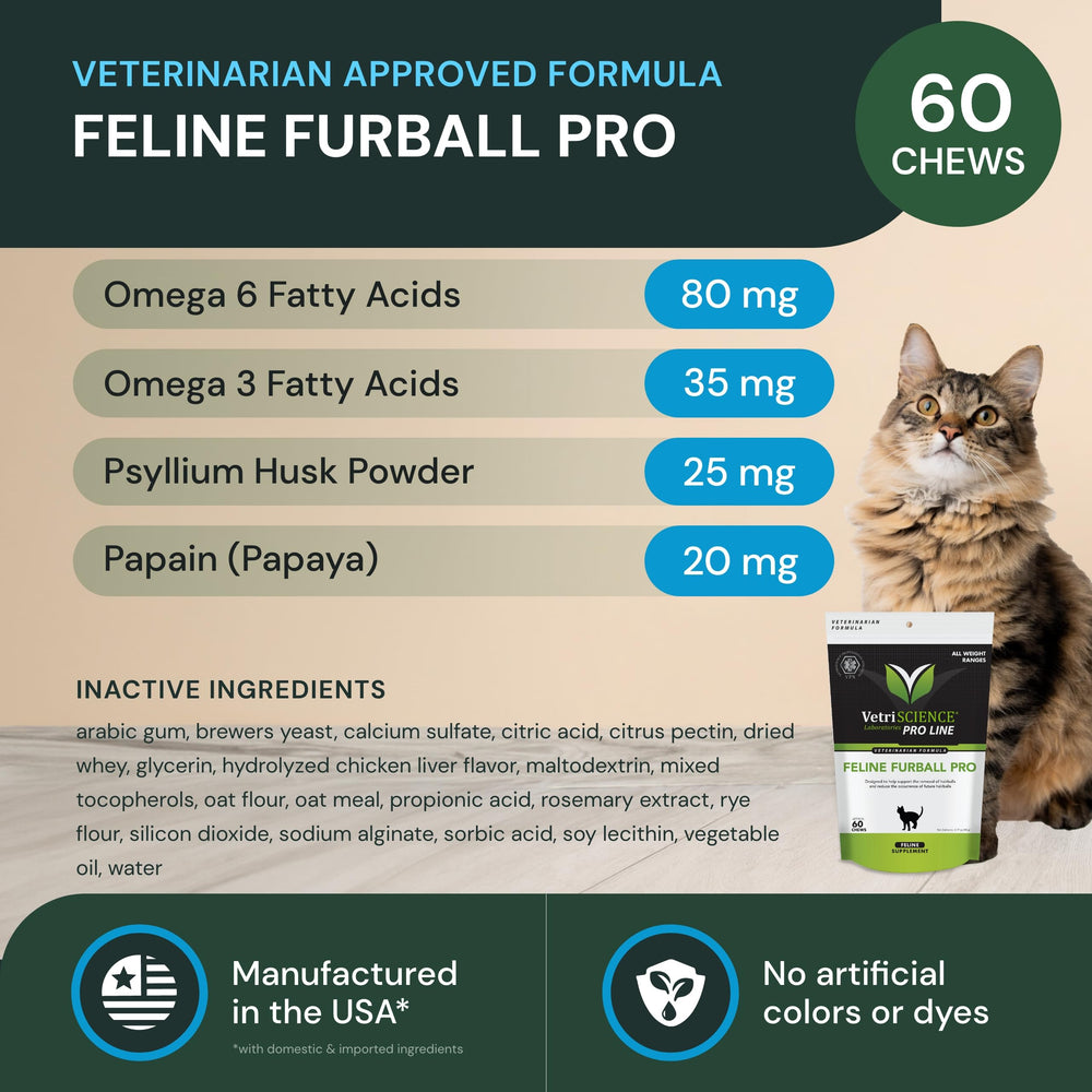 VetriScience Eliminacion-bolas-pelo-gatos: ayuda para una eliminación suave