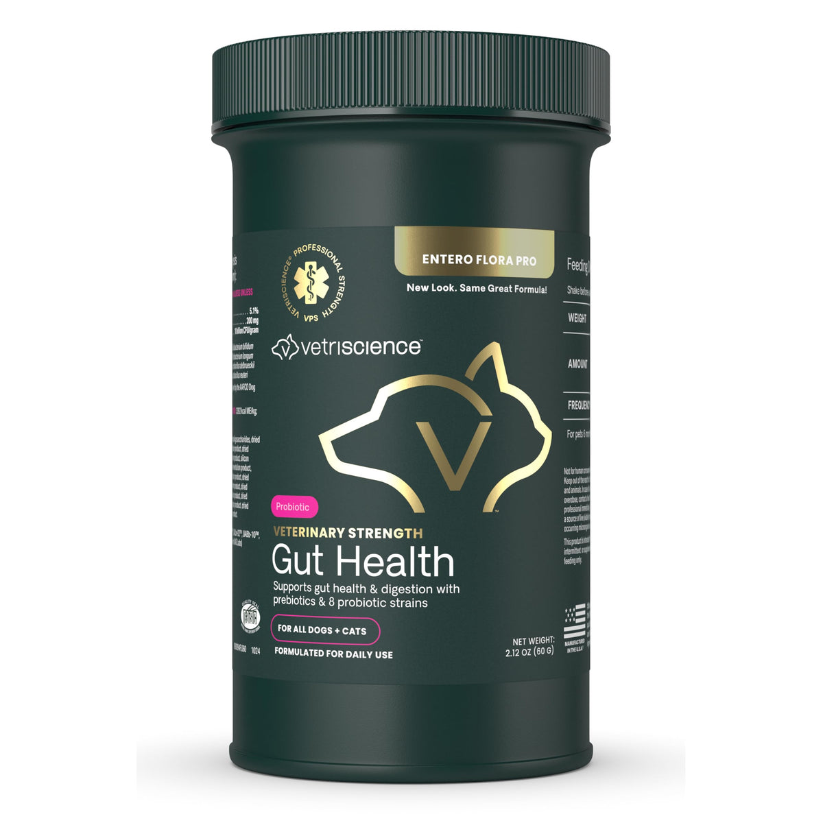 VetriScience polvo salud intestinal para mascotas, apoyo digestivo suave
