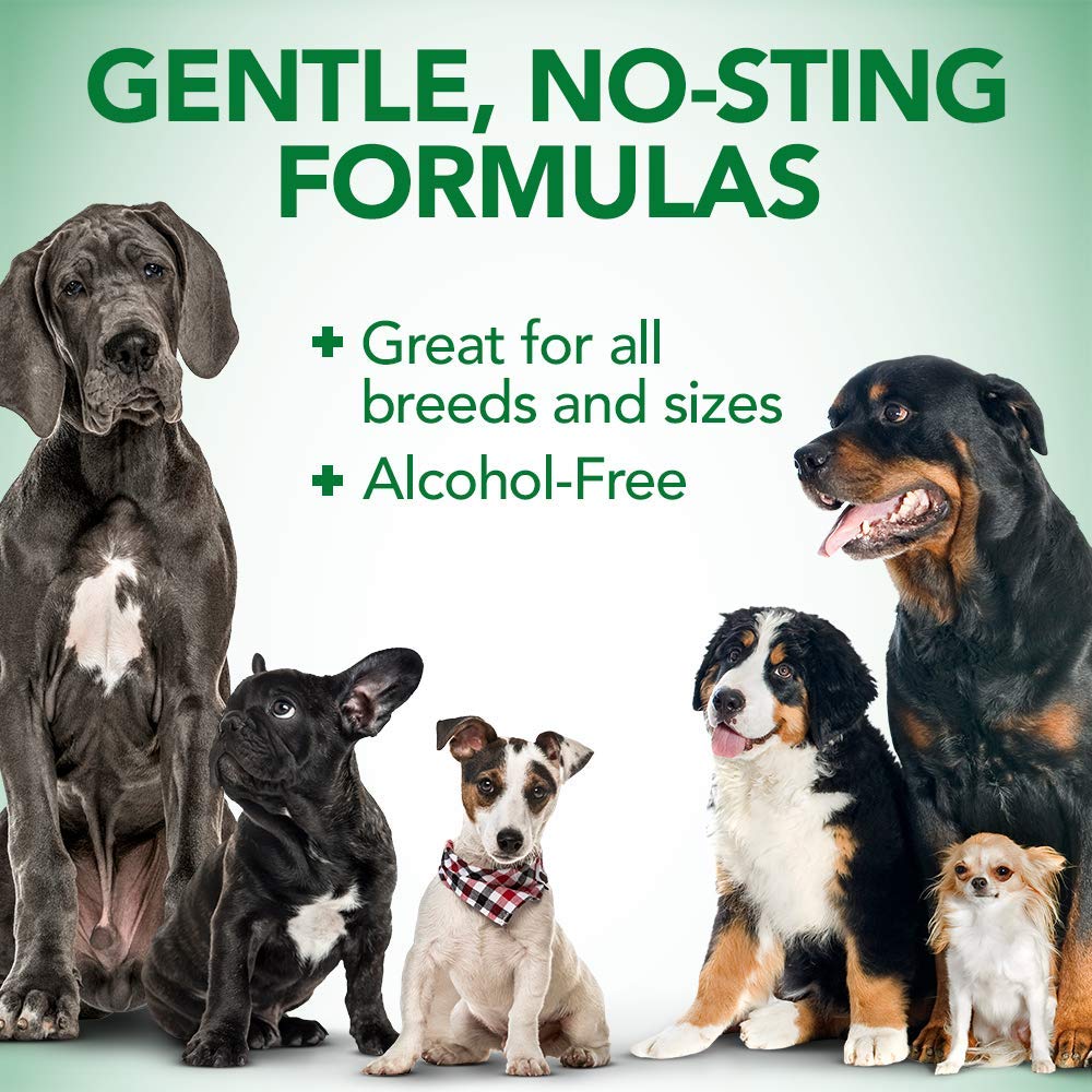 Fórmula sin alcohol de Vet's Best para uso seguro en oídos.