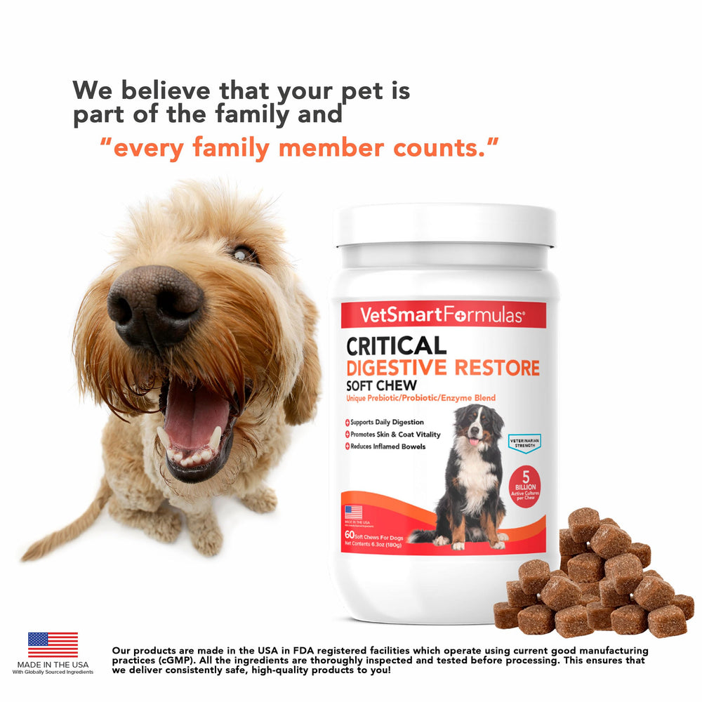 Calidad veterinaria VetSmart Formulas: elaborado en EE. UU. con respaldo científico.