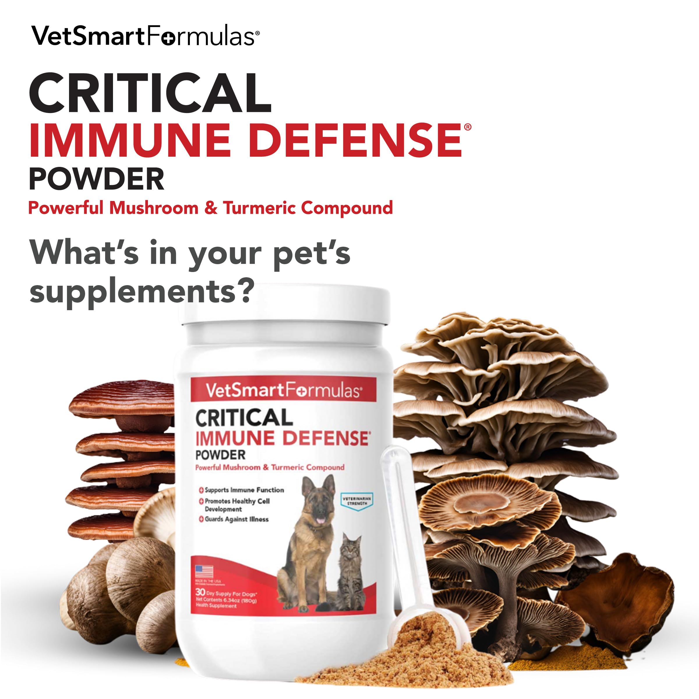 VetSmart Formulas Defensa Inmune Perros Gatos: dosis diaria para consistencia.