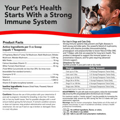 VetSmart Formulas Defensa Inmune Perros Gatos: extracto de cúrcuma blanca para apoyo antioxidante.