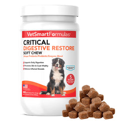 VetSmart Formulas Restauración Digestiva: bocado suave para apoyar la digestión diaria del perro.