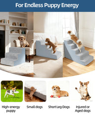 Vfrog escalera con funda lavable, ideal para subir a la cama de forma limpia.