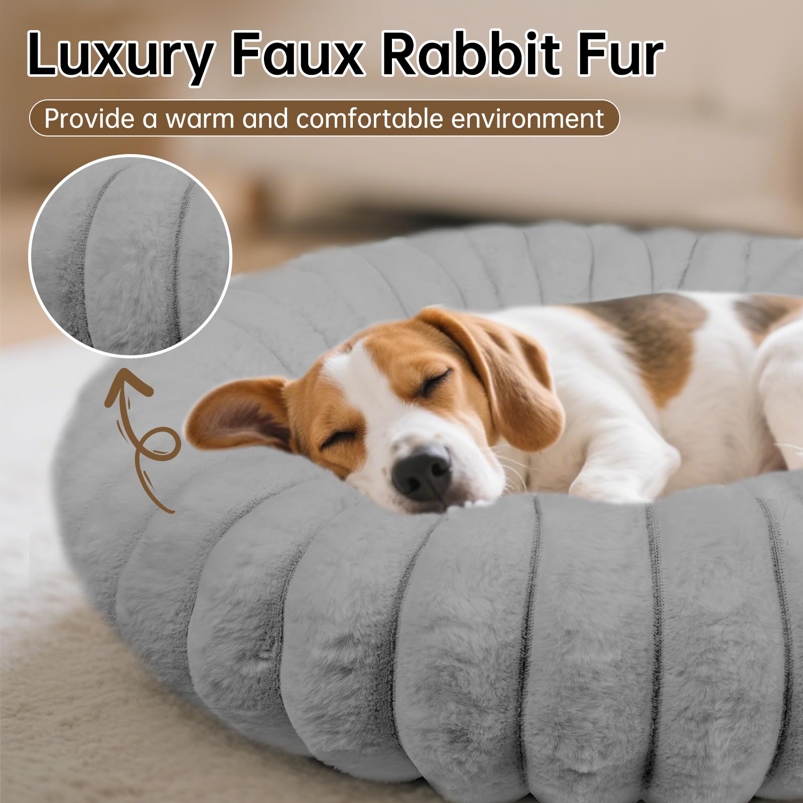 Vhen When cama dona para perros y gatos, arco de apoyo acogedor.