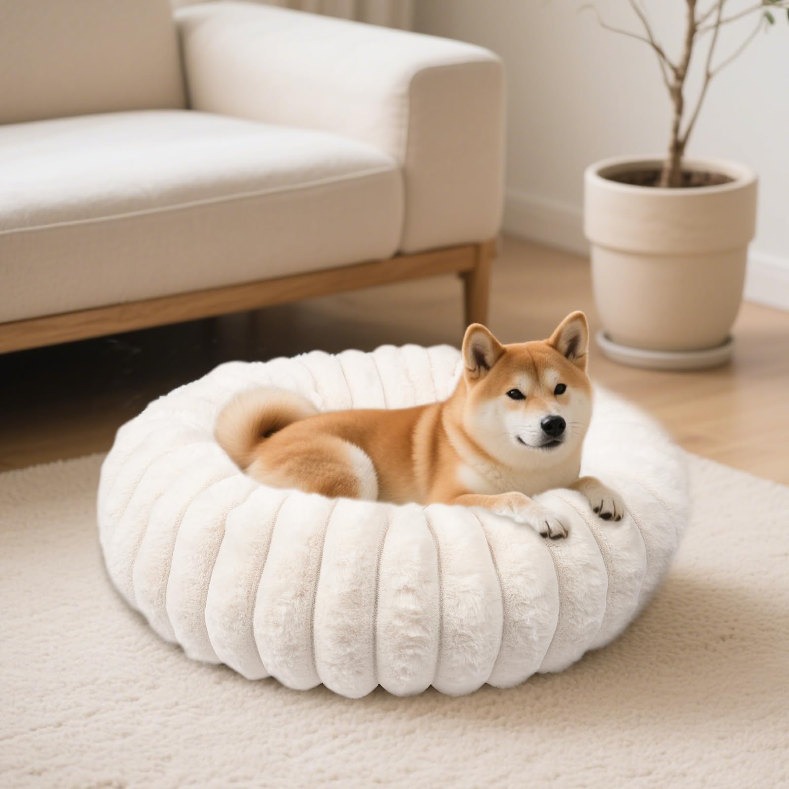 Cama Vhen When Donut para perros y gatos, descanso cómodo y seguro.
