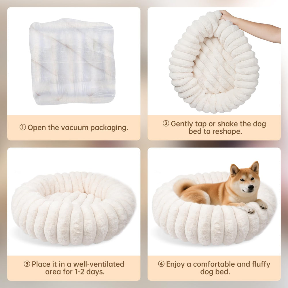 Vhen When cama perro donut relajante para mascotas inquietas y felices.