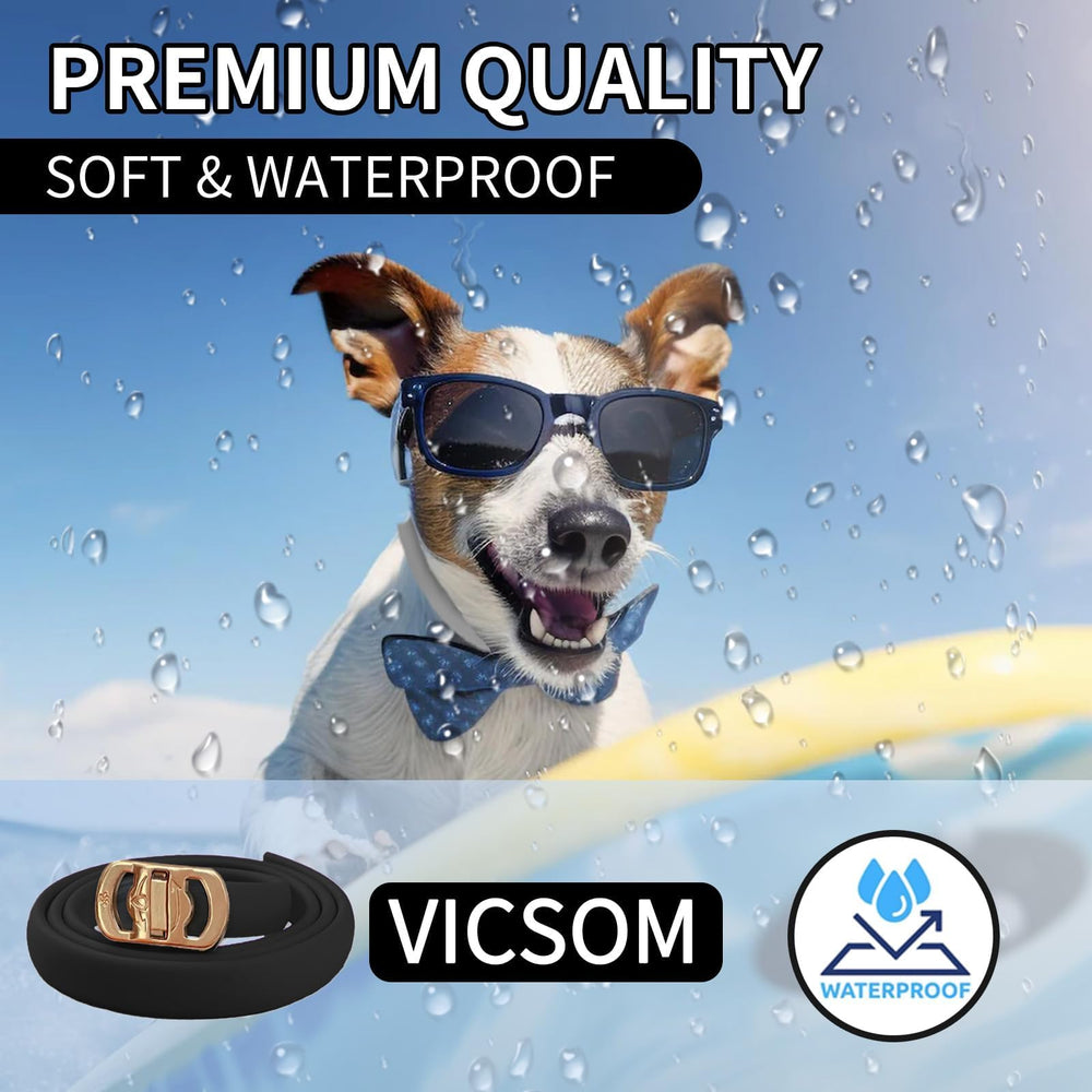 Collar VICSOM silicona suave, uso diario sin irritación en la piel.