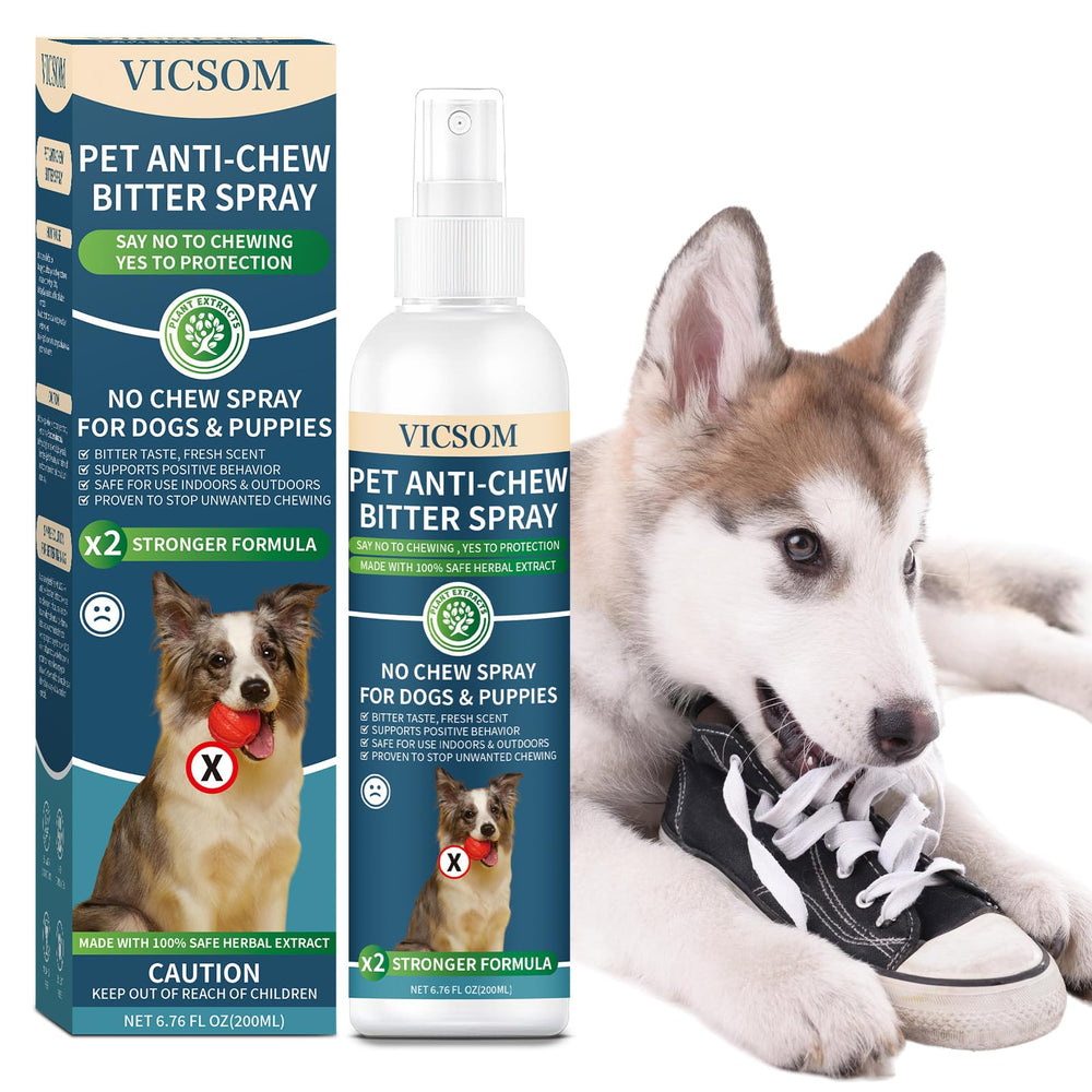 VICSOM spray antimasticación: botella para aplicación diaria y disuasión.