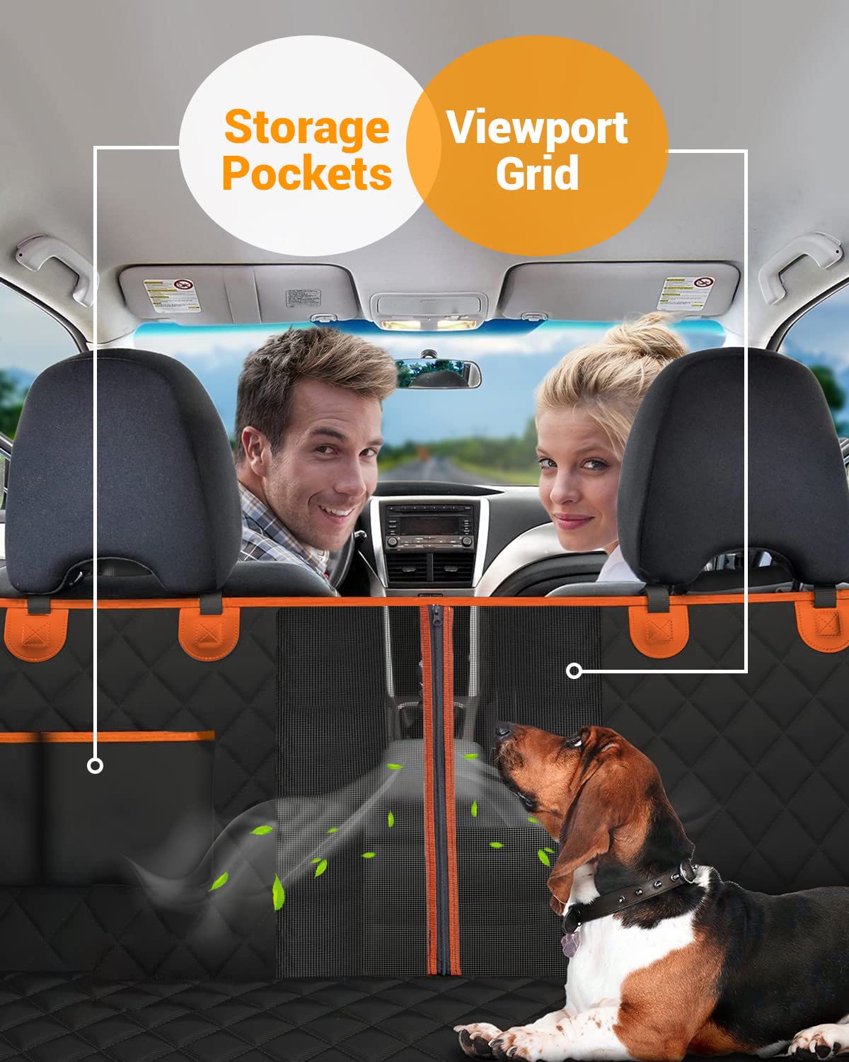 Victoper bolsa de almacenamiento para accesorios de mascota en el coche.