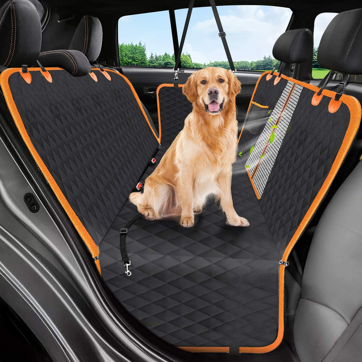 Victoper cubre asiento trasero para perros: protege tapicería y evita deslizamientos.