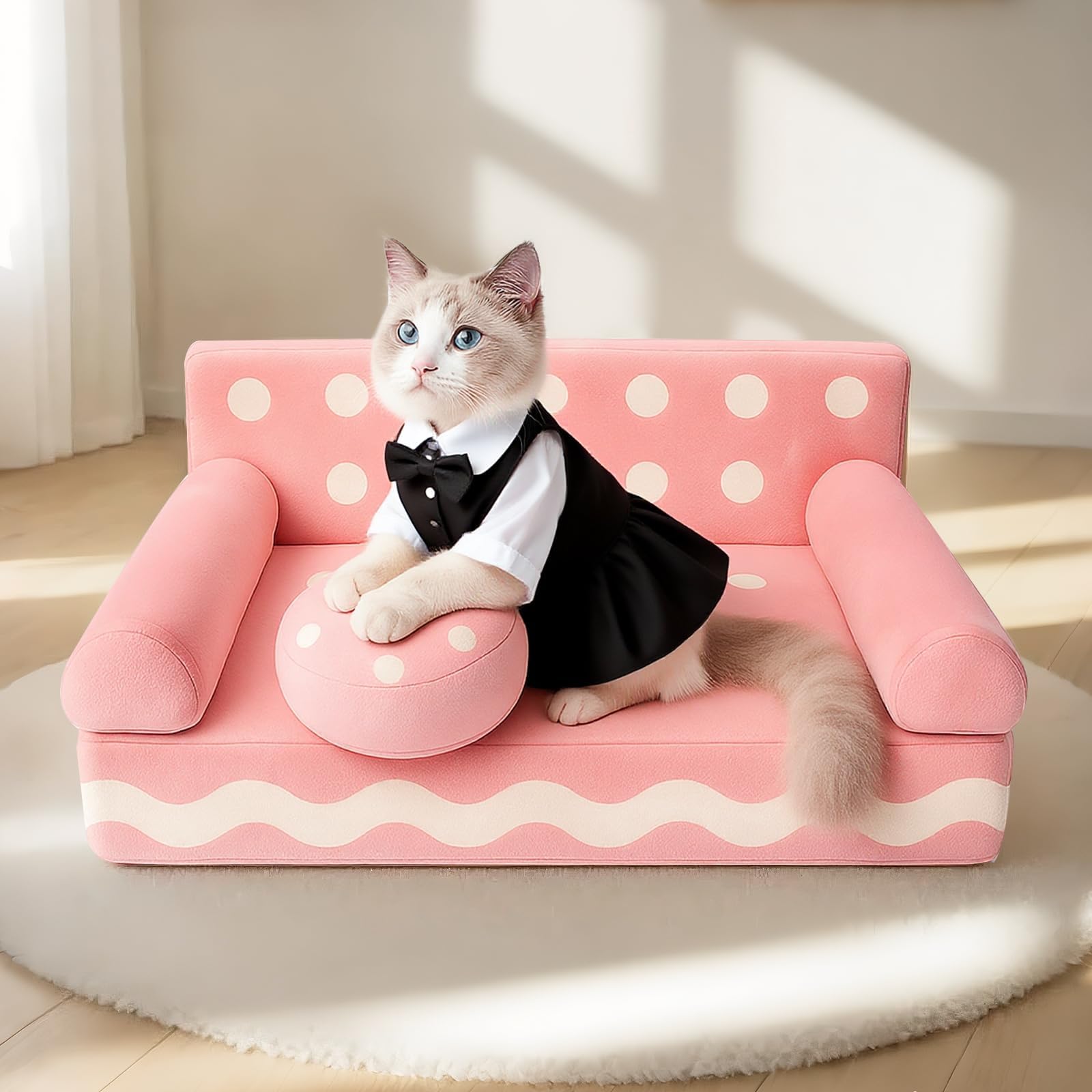 Cojín de galleta de VIEFIN para siestas largas del gato.