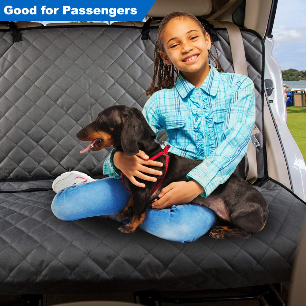 VIEWPETS protector-asiento-trasero-instalable en minutos para uso rápido.