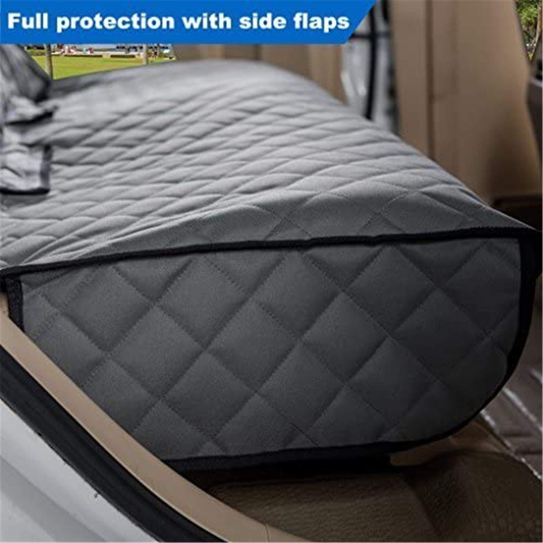 VIEWPETS protector-asiento-trasero-para-pasajeros mantiene el asiento limpio ante líquidos y barro.