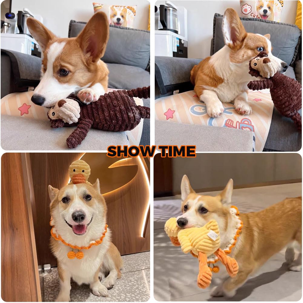 Conjunto de juguetes vifine con chirrido para perros de tamaño mediano y grande.