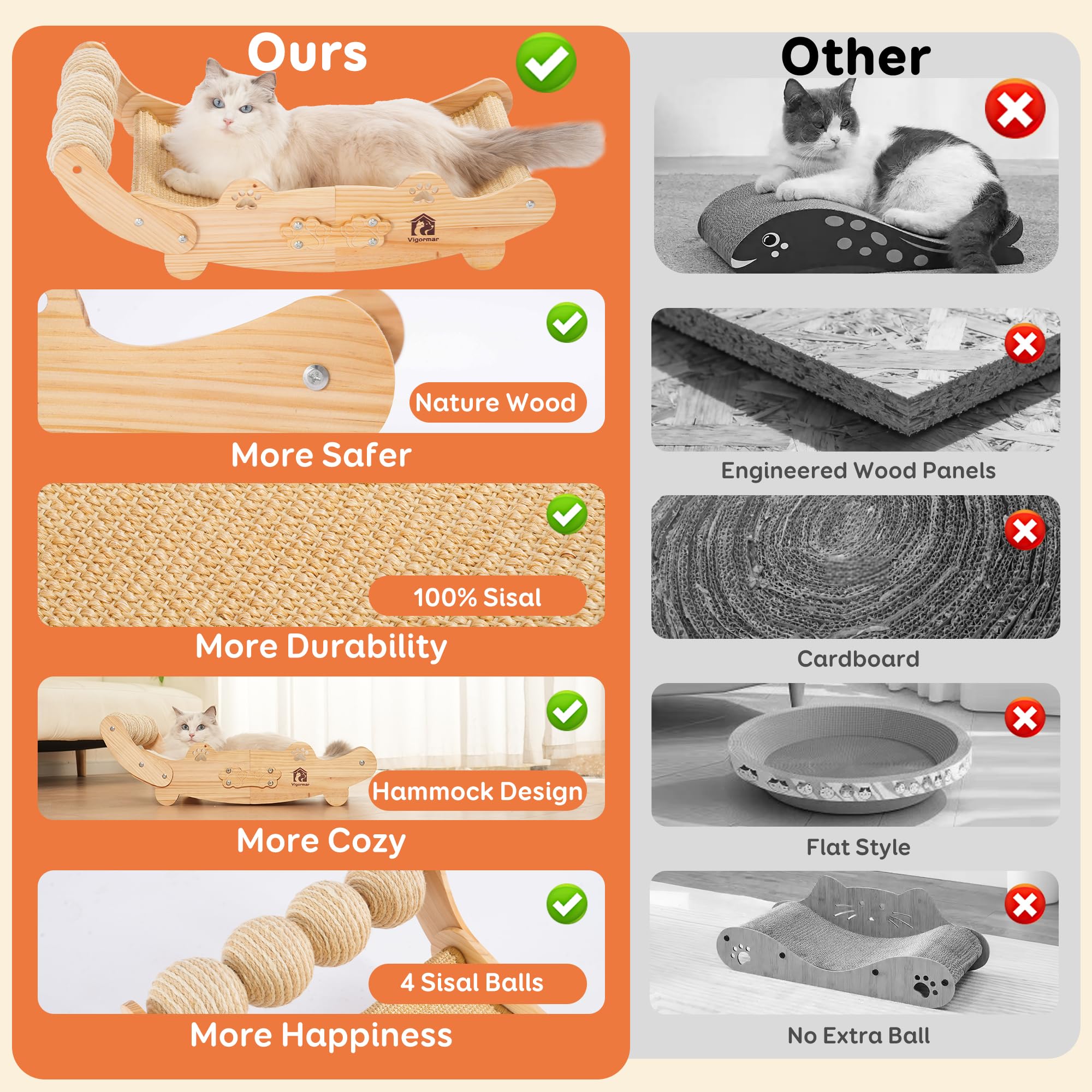 Bolas de sisal interactivas Vigormar para juego y ejercicio ligero.