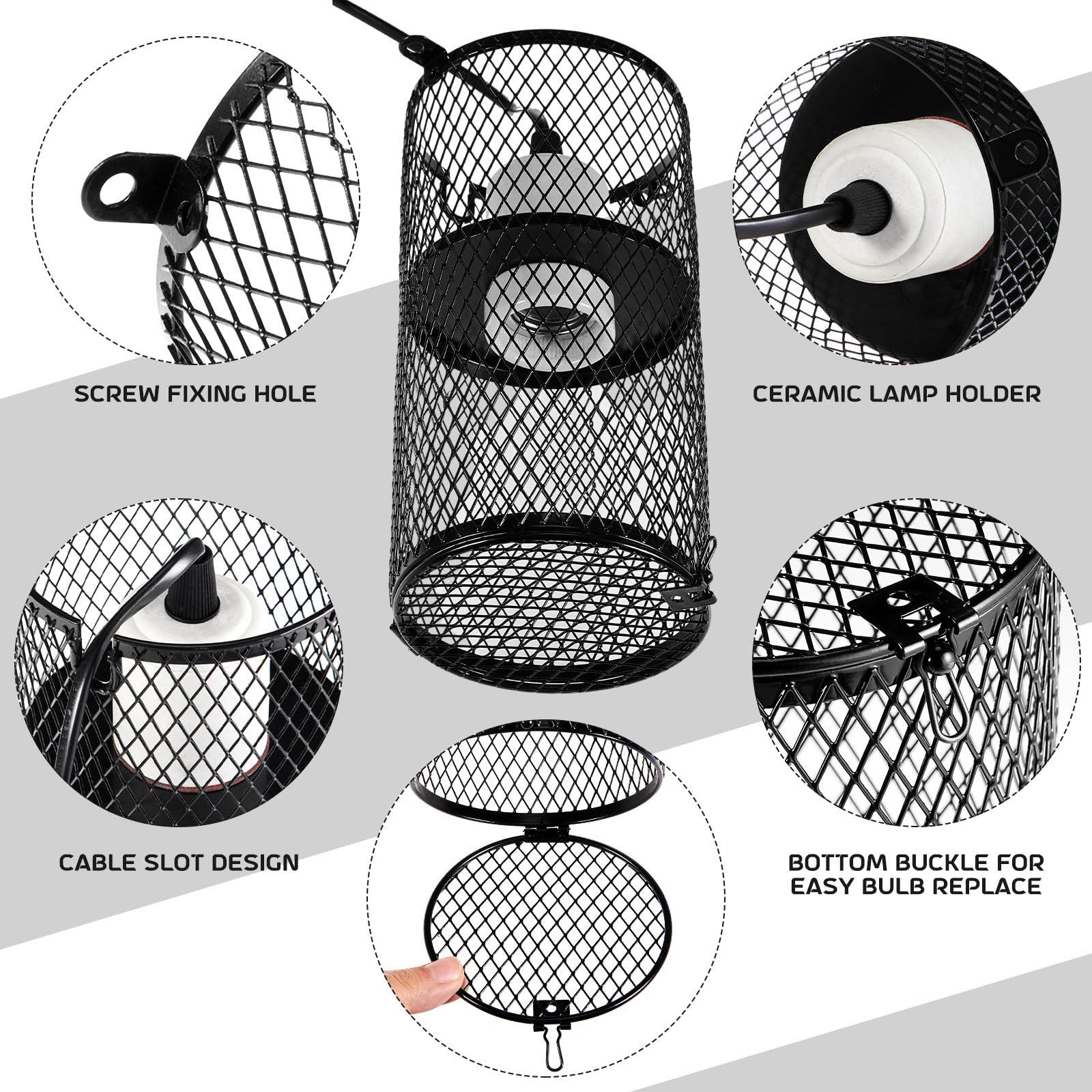VIHOSE dimensiones 8 pulgadas (20 cm) para diferentes bulbos.