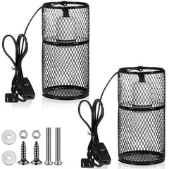 VIHOSE escudo de lámpara de calor para reptiles, protege a tus mascotas.