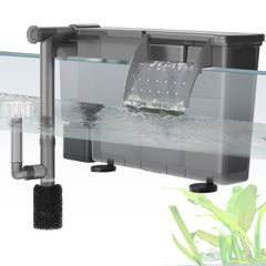 VILLNO filtro colgante acuario frontal, ideal para tanques 15-40 galones.