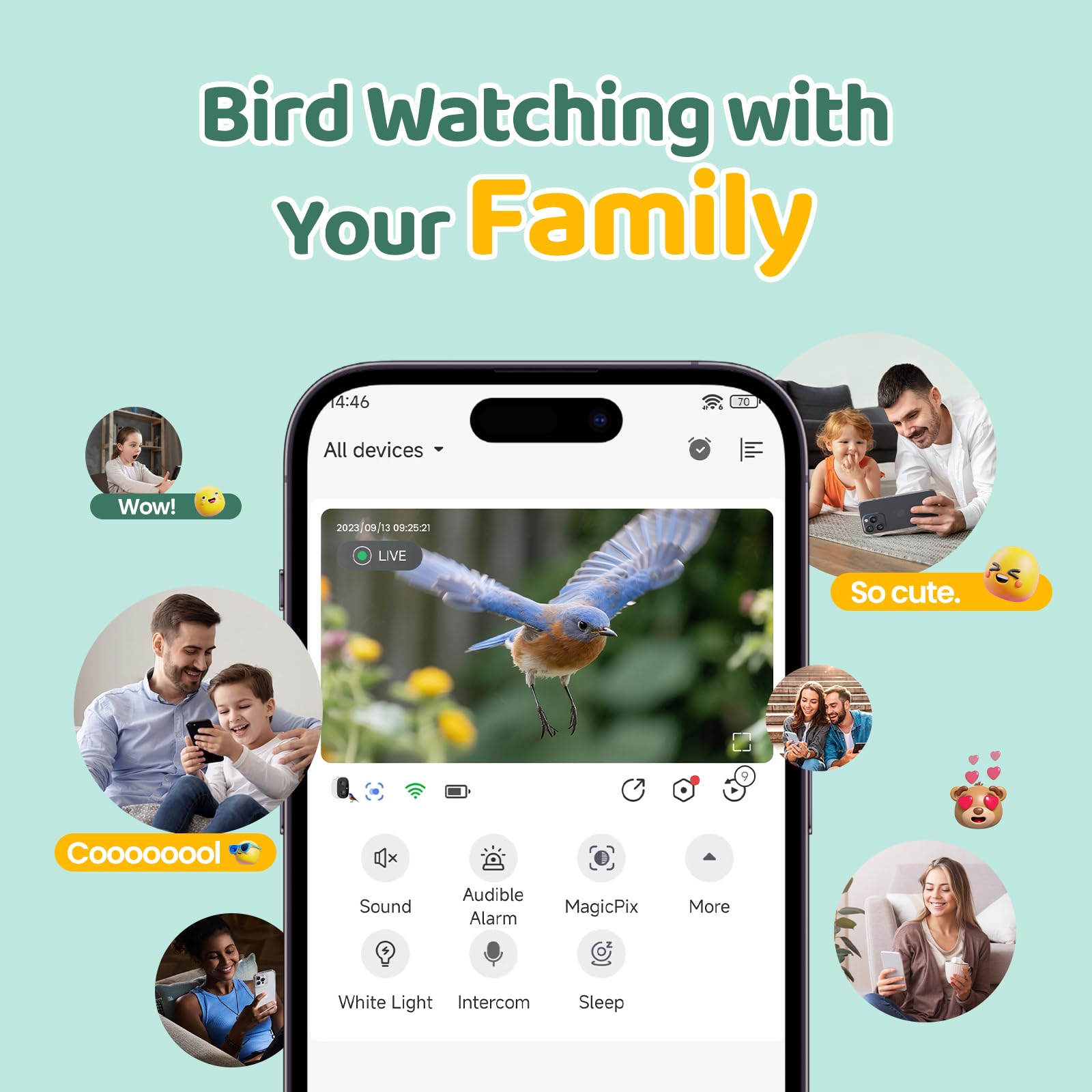 VIMKIM dos vías de voz comunica con aves y comparte en familia.